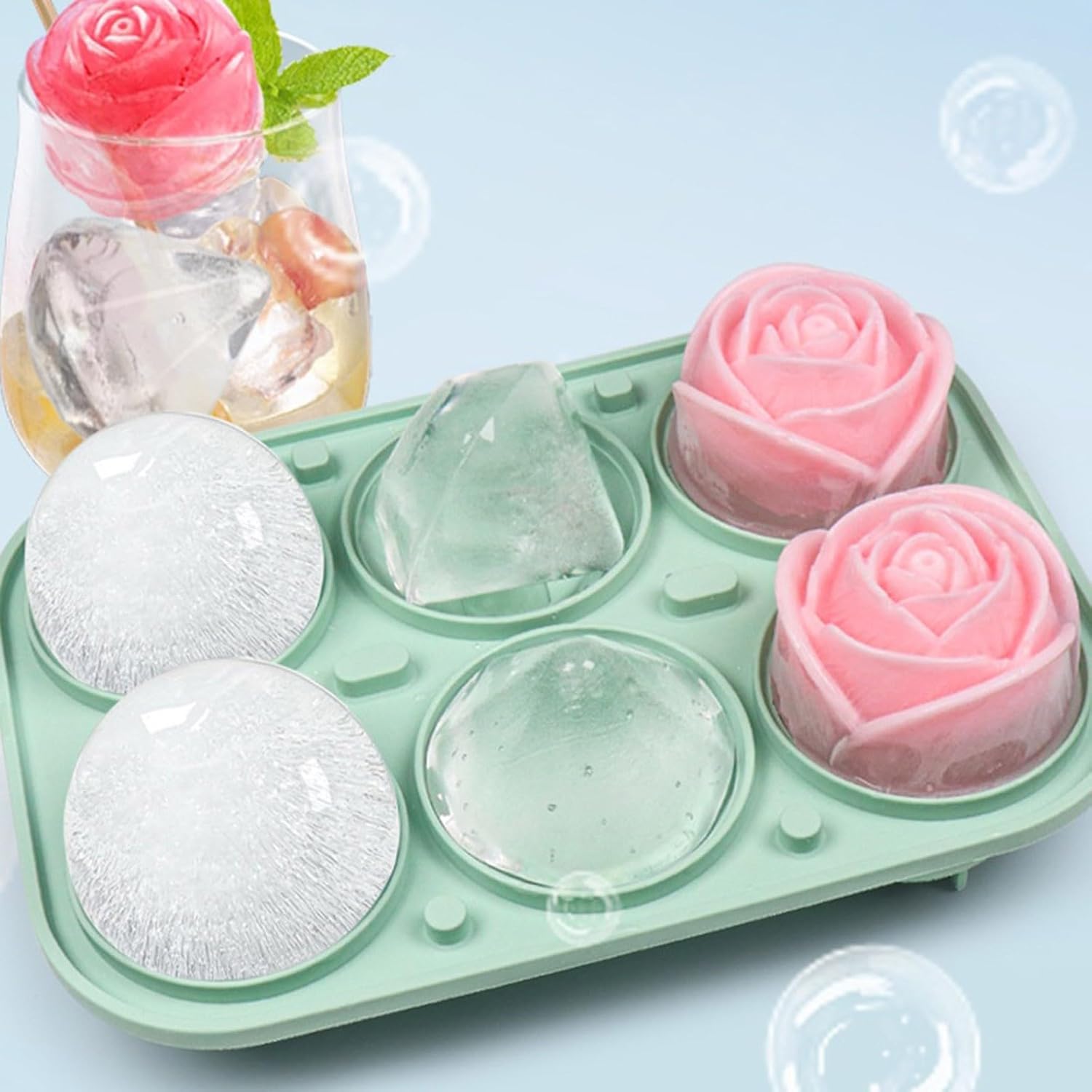 Ice Mold Sphere - 2026 Large Ice Tray with Lid