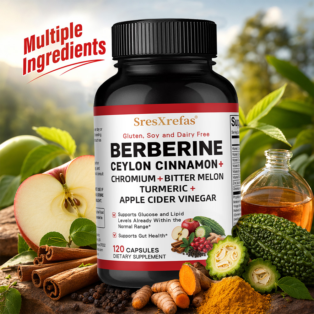 Bitters Bottle Set - Berberine Ceylon Cinnamon Chromium Turmeric Apple