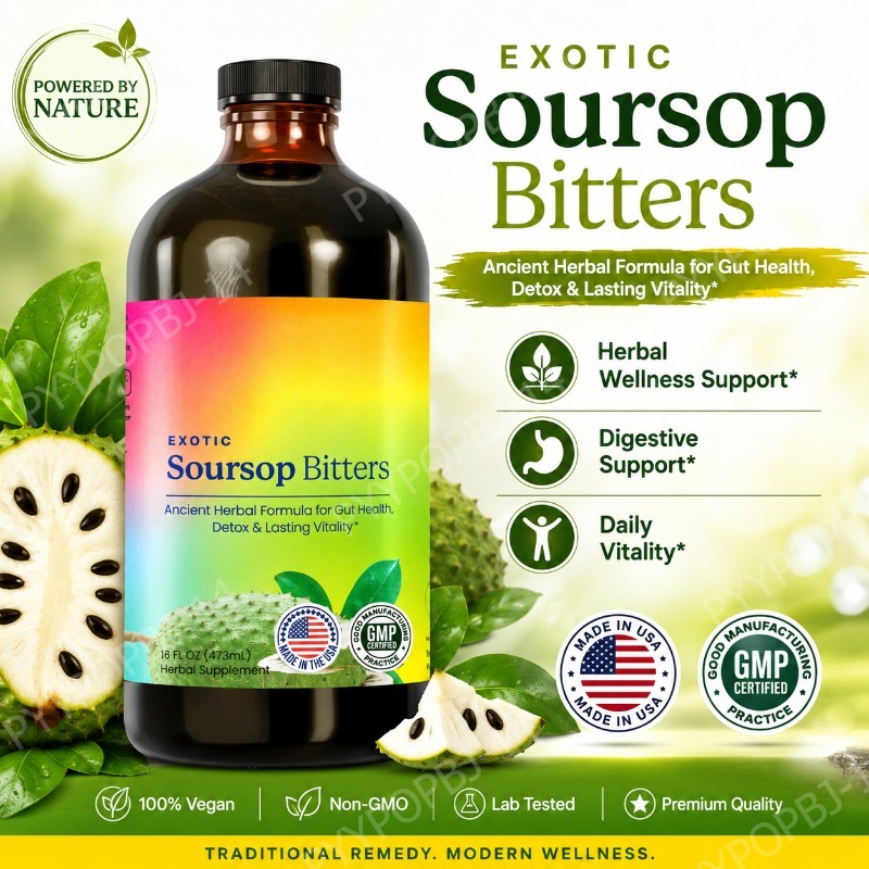Bitters Bottle Set - Exotic Soursop Bitters Herbal Wellness Supplement