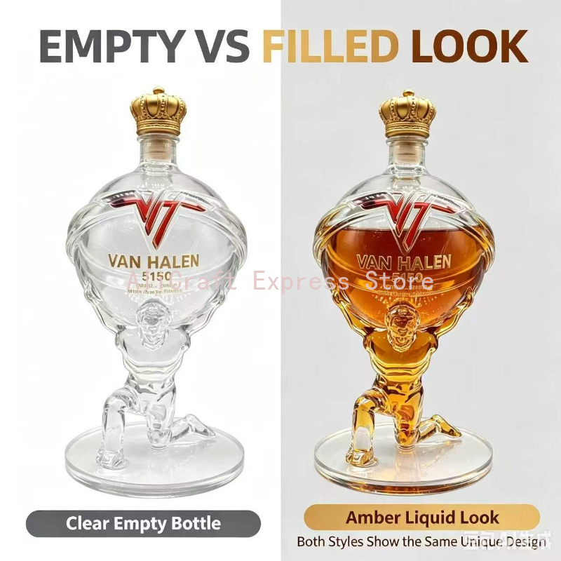 Decanter Globe Set - Van Halen 5150 Themed Atlas Globe