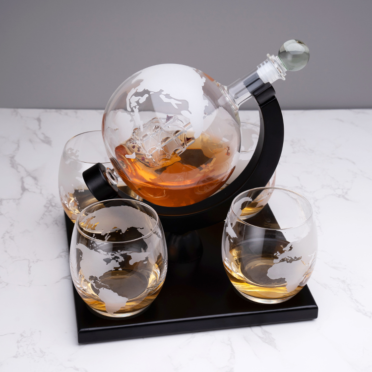 Decanter Globe Set - Factory Sale Custom 850ML High Quality