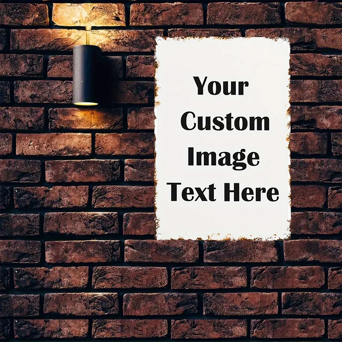 Home Bar Signs - Custom Photo & Text Tin Sign