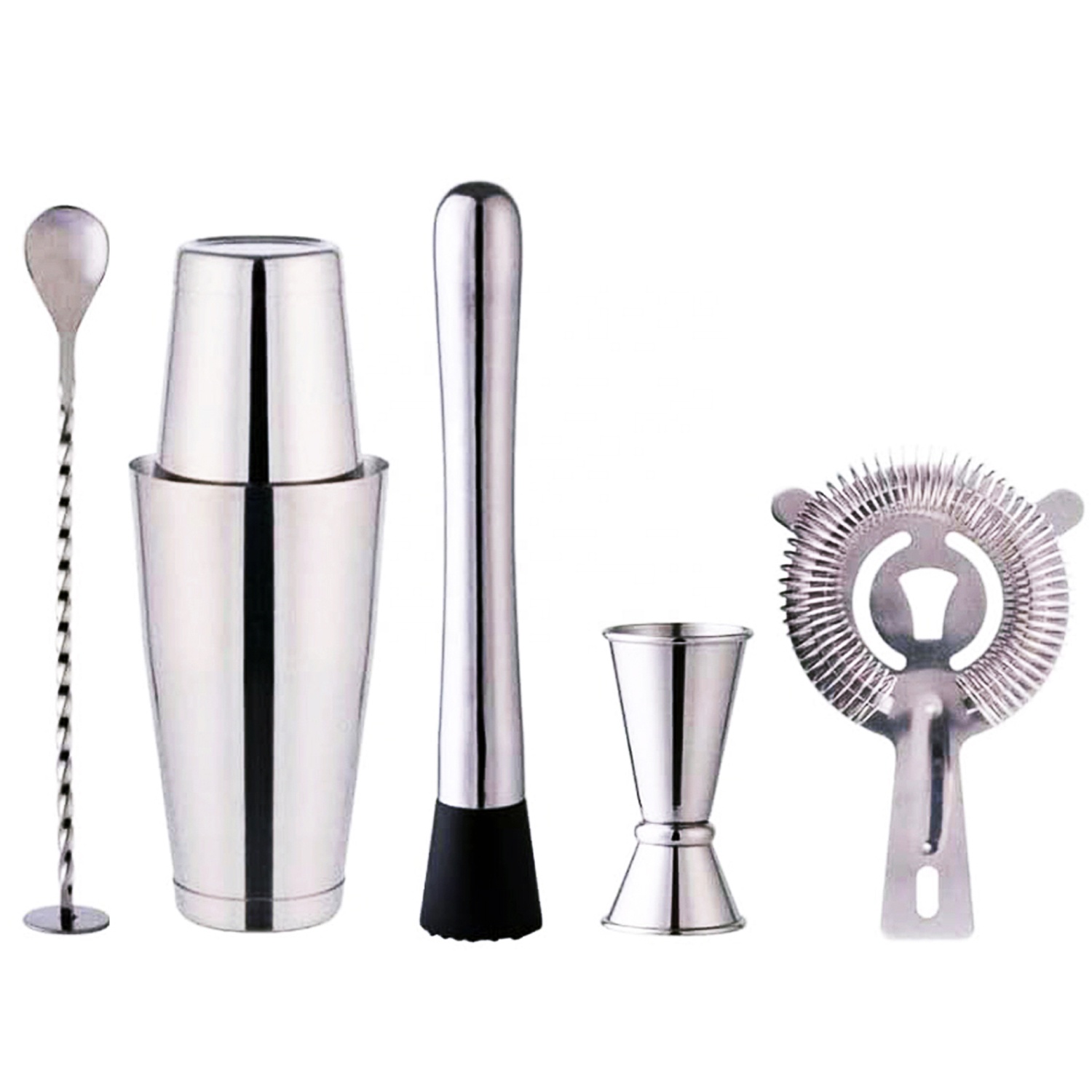 Boston Shaker Set - stllFactory Hot Selling 6pc Boston Shaker