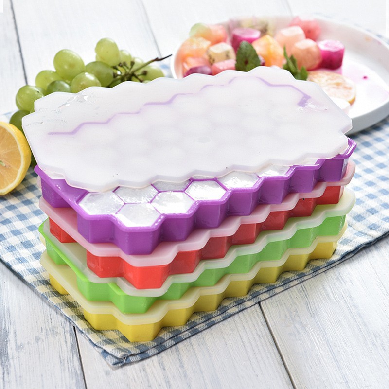 Ice Mold Sphere - 37 Grids Silicone Ice Grid Ball
