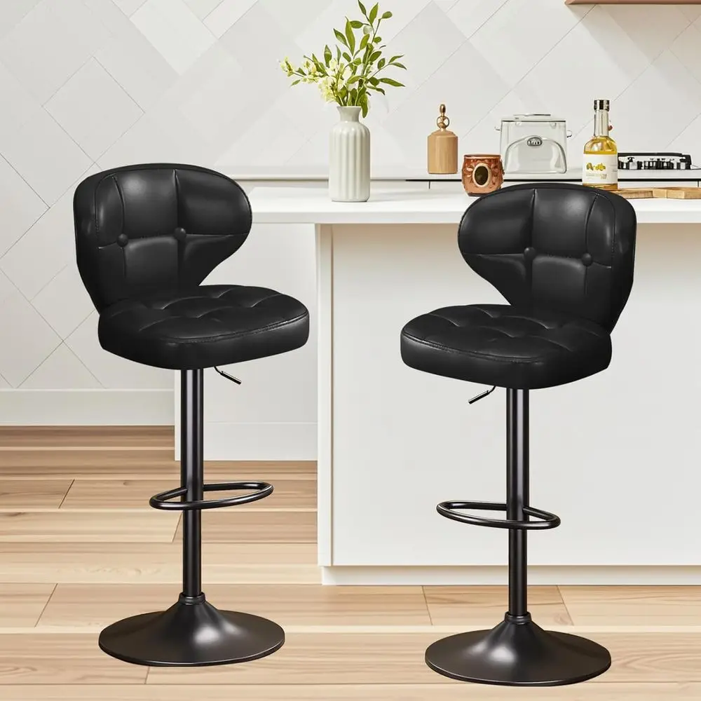 Home Bar Stools - Adjustable Swivel Bar Stools Set of