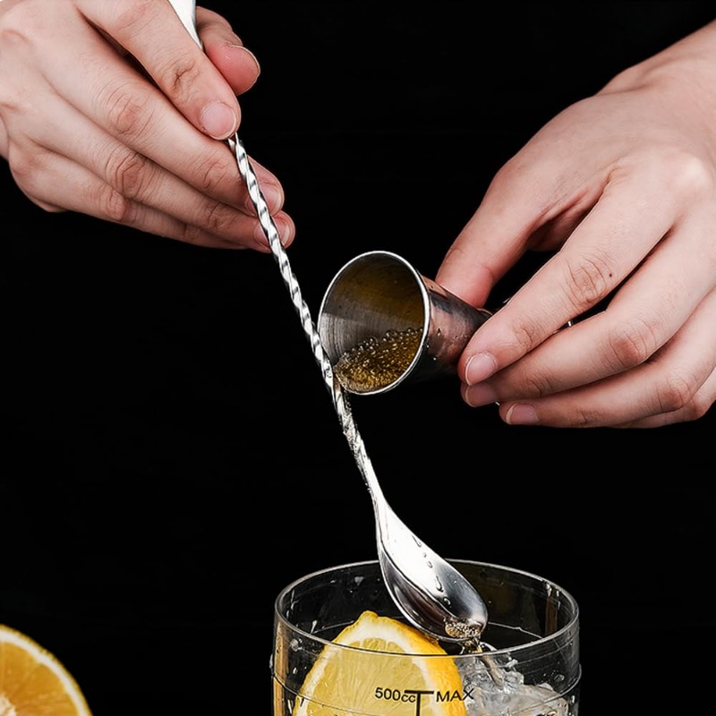 Bar Spoon Twisted - Mixing Spoon for Cocktail Drink High-Quality