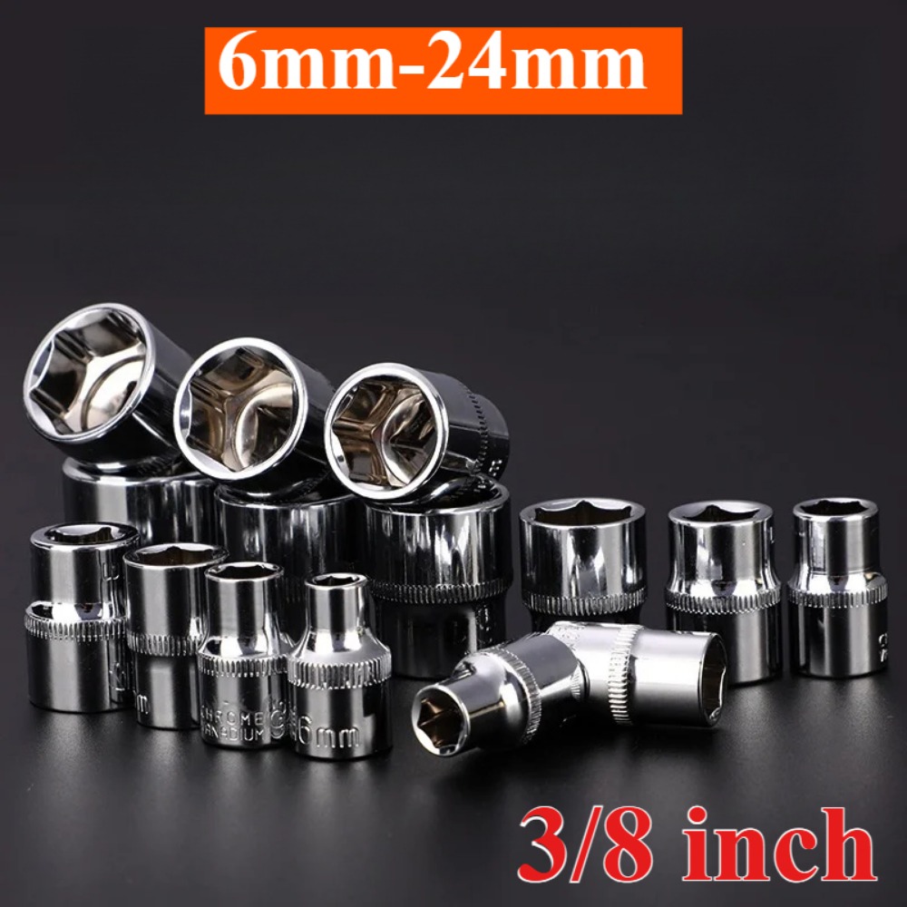 Home Bar Supplies - 3/8 Short Socket 6-24mm External Hex
