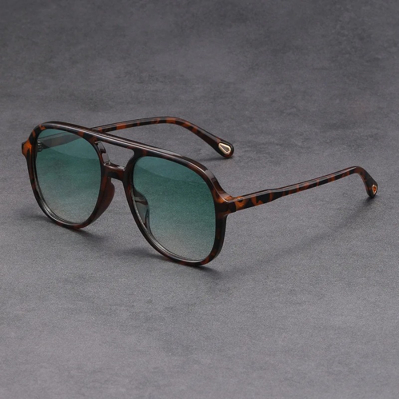Old Fashioned Glass - Fashion Double Beam Square Sunglasses Women