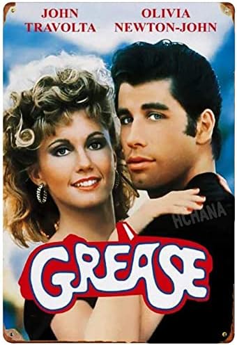 Home Bar And Coffee - Grease Classic Movie Tin Sign, Metal