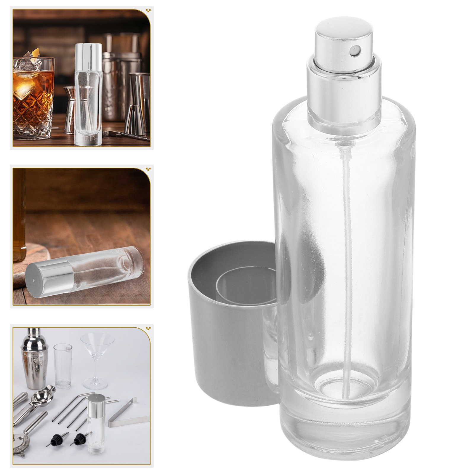 Bitters Bottle Set - 30 Ml Crystal Glass Bitters Spray