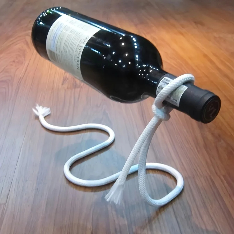 Home Bar Stand - Creative Wine Bottle Rack Personality Rope