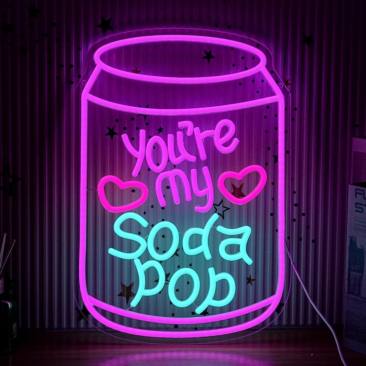 Home Bar Signs - Romantic Neon Sign Dimmable LED Light