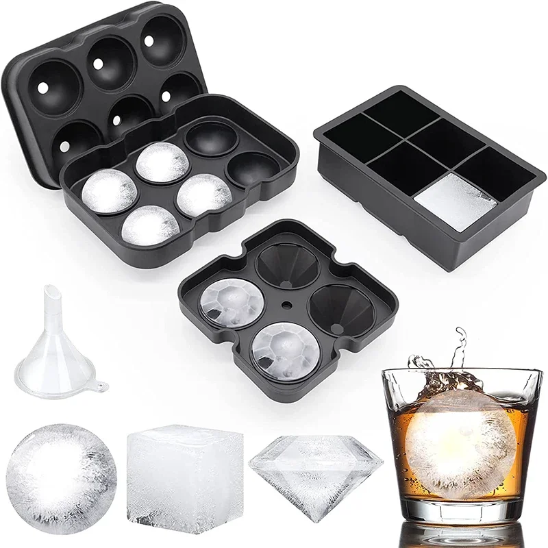 Ice Mold Sphere - Large Ice Cube Trays Silicone Ice