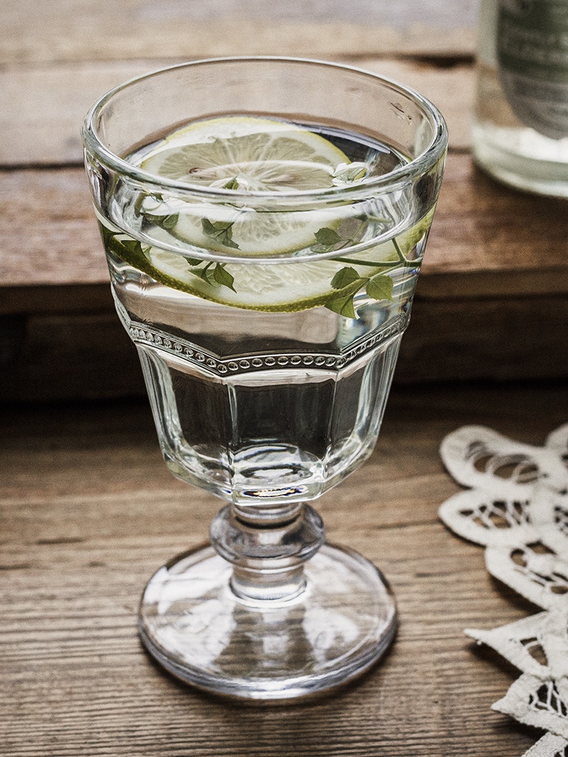 Highball Glass Set - Retro Light Glass Highball Cup with