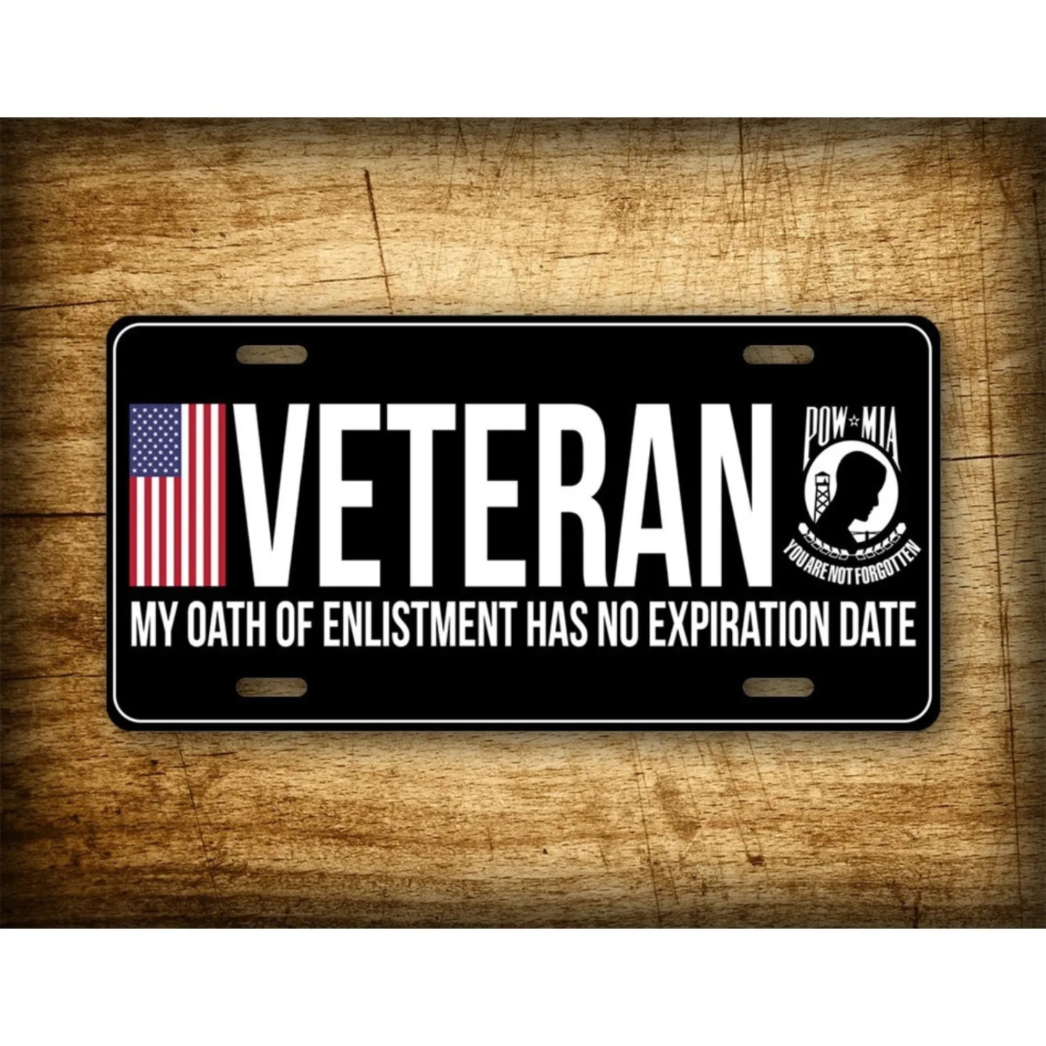 Home Bar Signs - 1pc Personalized Vintage Veteran Military Metal