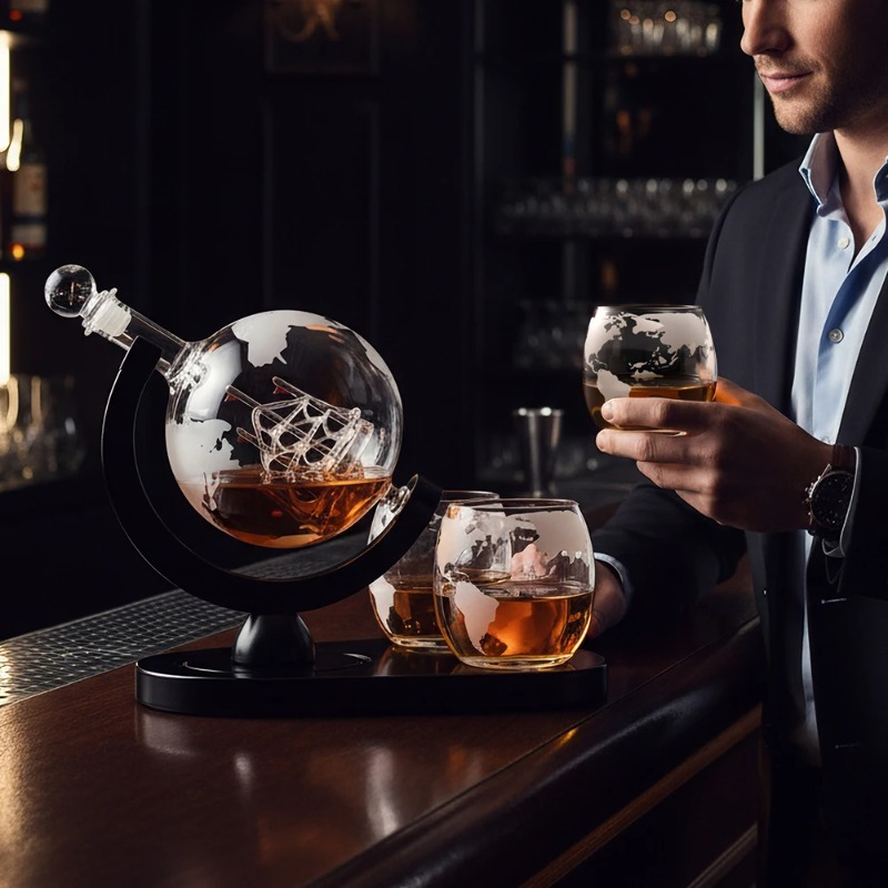 Creative Globe Decanter Set wi - Decanter Globe Set ulasan dan harga