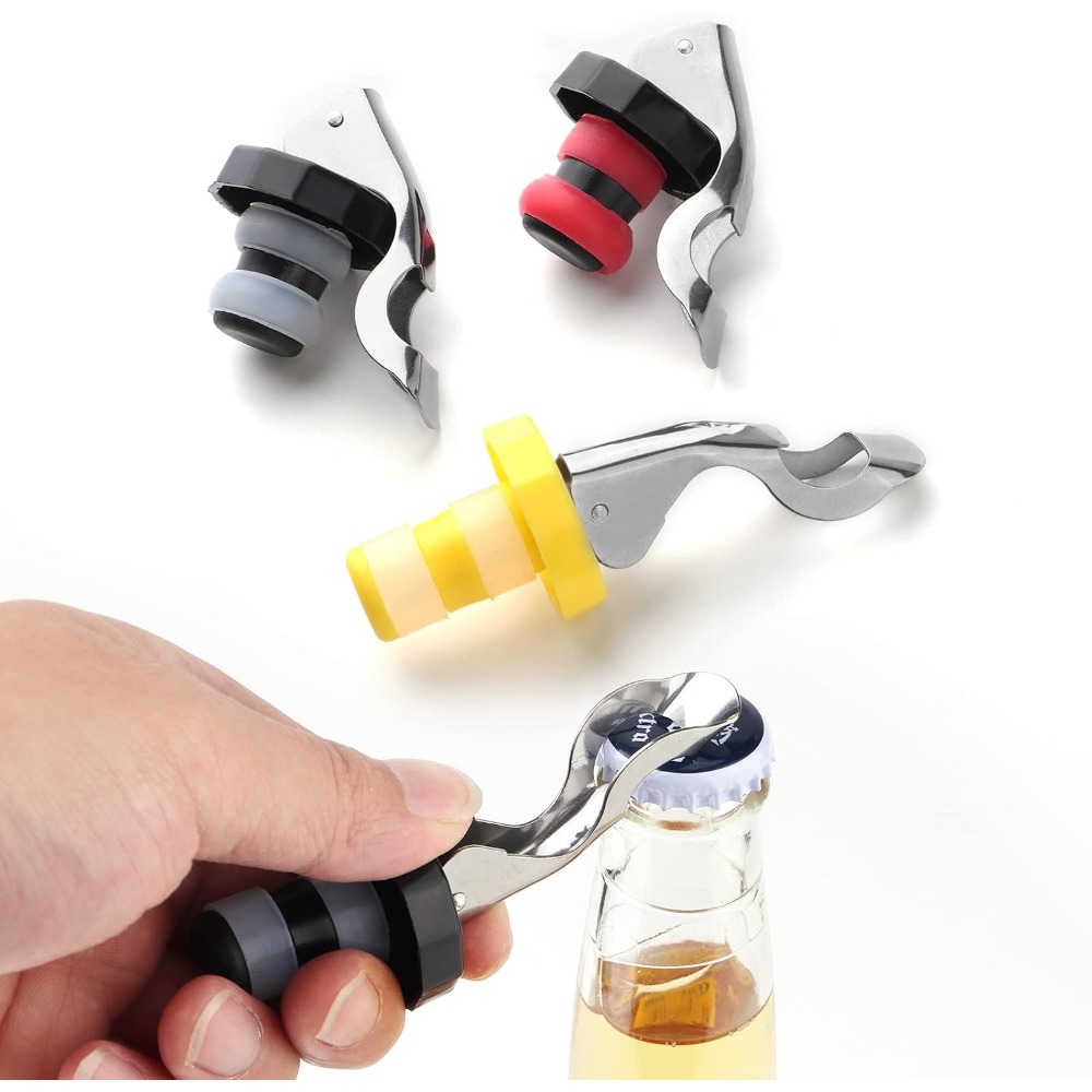 6 Pieces Reusable Silicone Win - Wine Preservation Pump ulasan dan harga