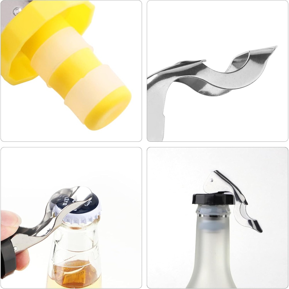 6 Pieces Reusable Silicone Win - Wine Preservation Pump ulasan dan harga