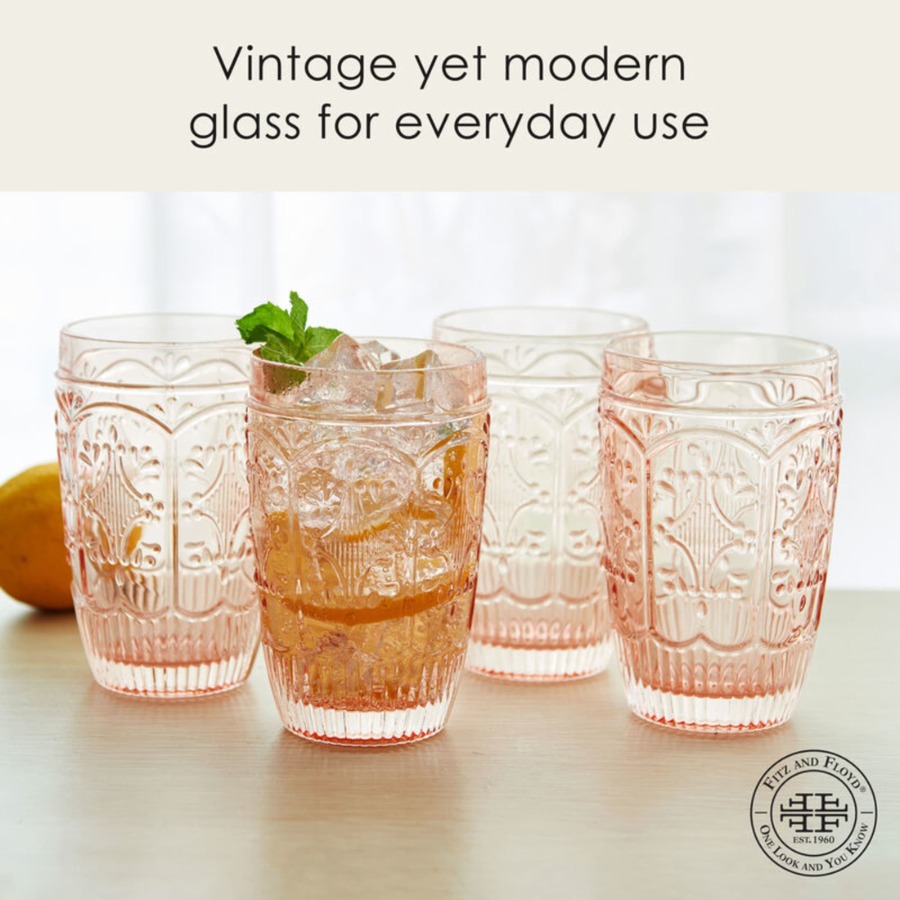 Trestle 12 oz Blush Highball G - Highball Glass Set ulasan dan harga
