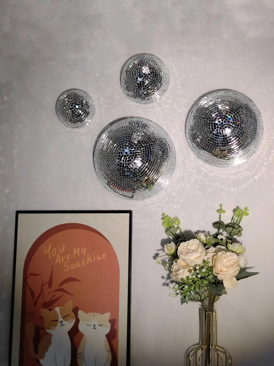 New Wall Disco Ball Mirrored D - Old Fashioned Glass ulasan dan harga