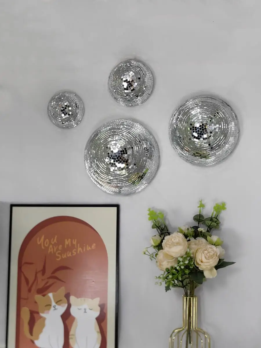 New Wall Disco Ball Mirrored D - Old Fashioned Glass ulasan dan harga