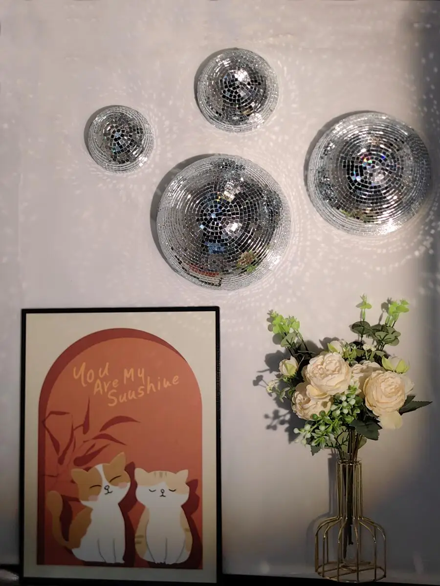 New Wall Disco Ball Mirrored D - Old Fashioned Glass ulasan dan harga