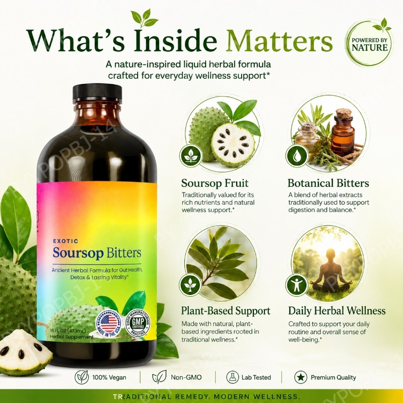 Exotic Soursop Bitters Herbal  - Bitters Bottle Set ulasan dan harga