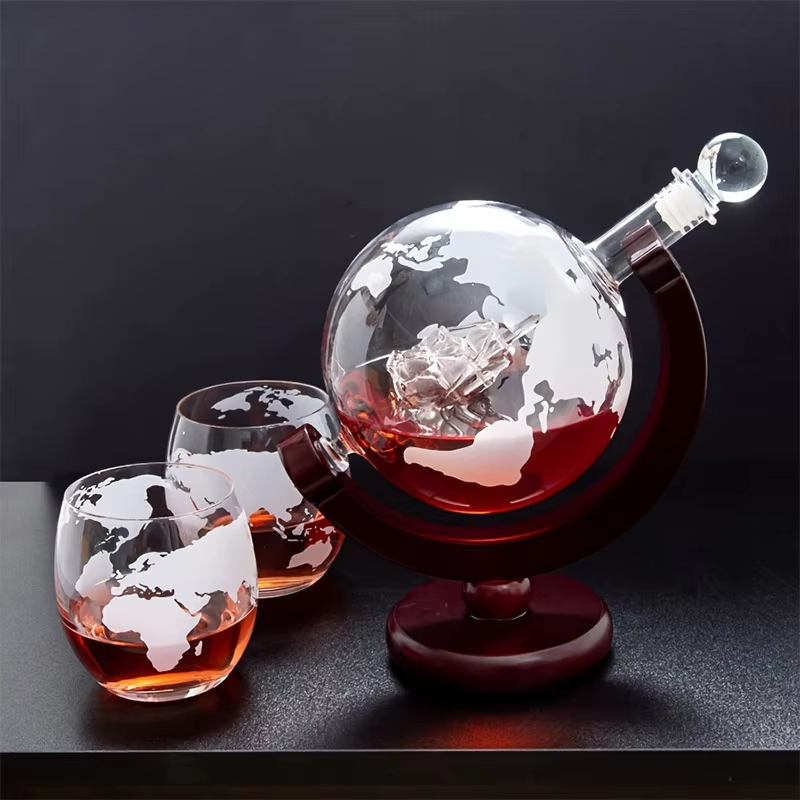 850ML Creative Globe Decanter  - Decanter Globe Set ulasan dan harga