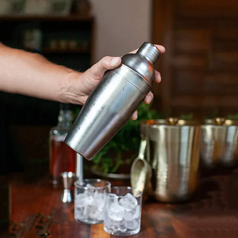 3/6pcs Cocktail Shaker Stainle - Boston Shaker Set ulasan dan harga