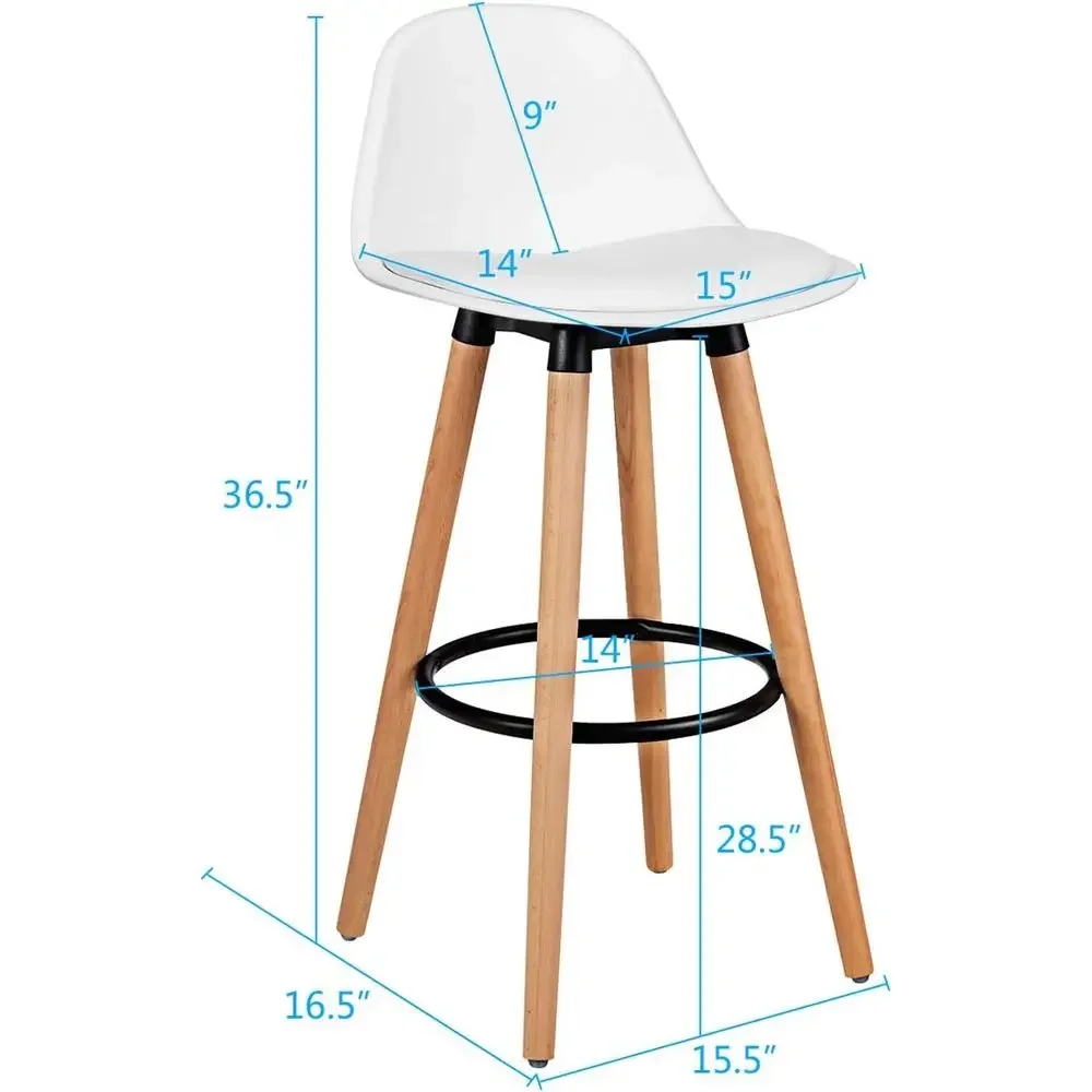 Set of 4 Bar Stools with PU Le - Home Bar Stools ulasan dan harga