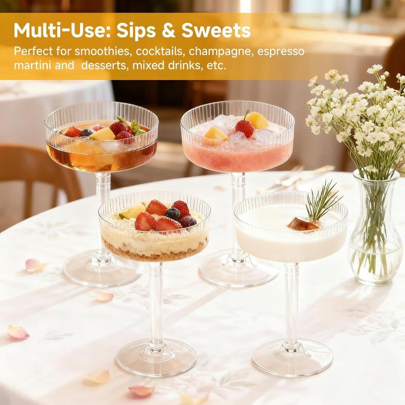 Clear Plastic Martini Dessert  - Home Bar Supplies ulasan dan harga
