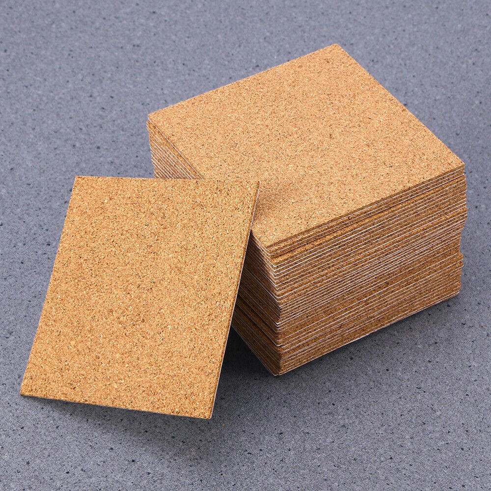 10Pcs Cork Coasters Square Cor - Home Bar Supplies ulasan dan harga