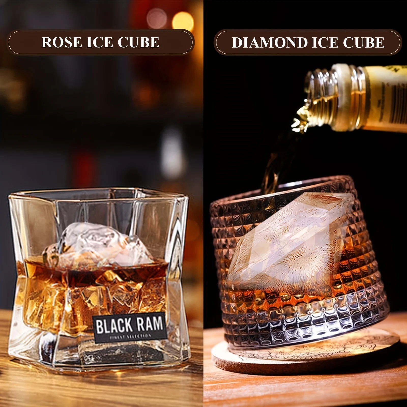 1pc 3D Rose Ice Cube Mold, Squ - Ice Mold Sphere ulasan dan harga