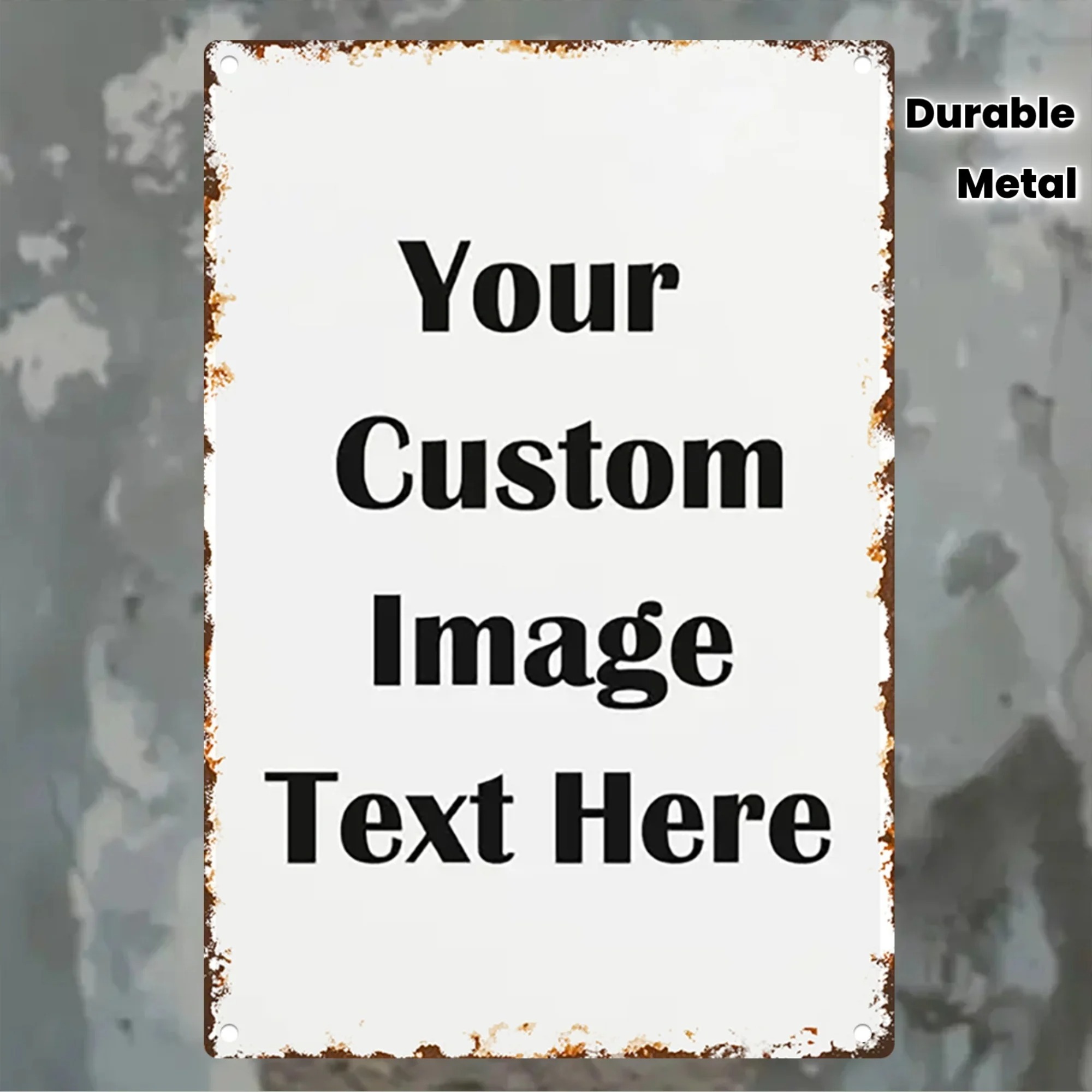 Custom Photo & Text Tin Sign - - Home Bar Signs ulasan dan harga