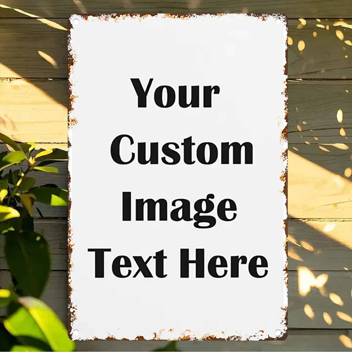 Custom Photo & Text Tin Sign - - Home Bar Signs ulasan dan harga