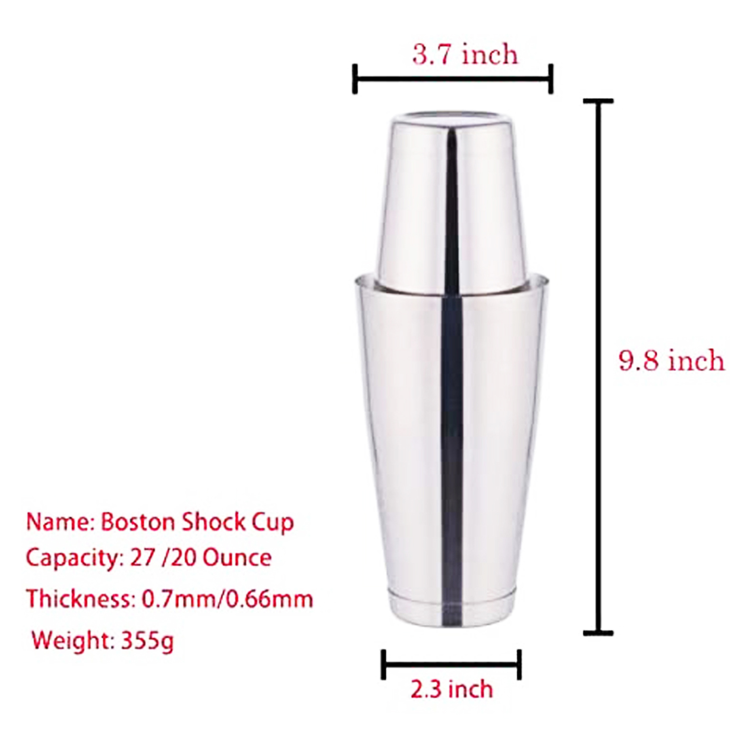 stllFactory Hot Selling 6pc Bo - Boston Shaker Set ulasan dan harga