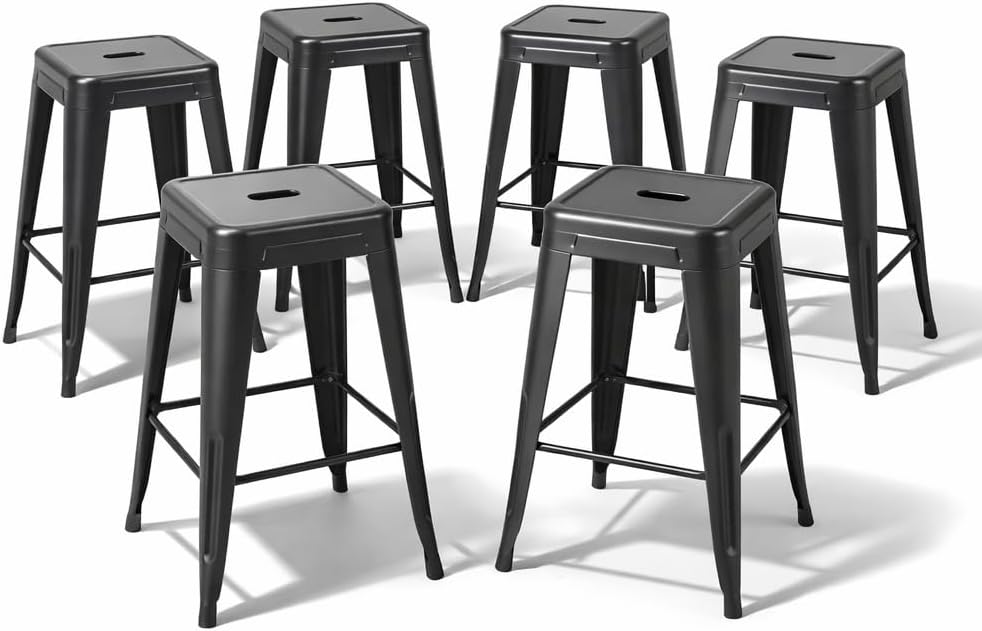 Midnight Black Metal Counter H - Home Bar Seating ulasan dan harga