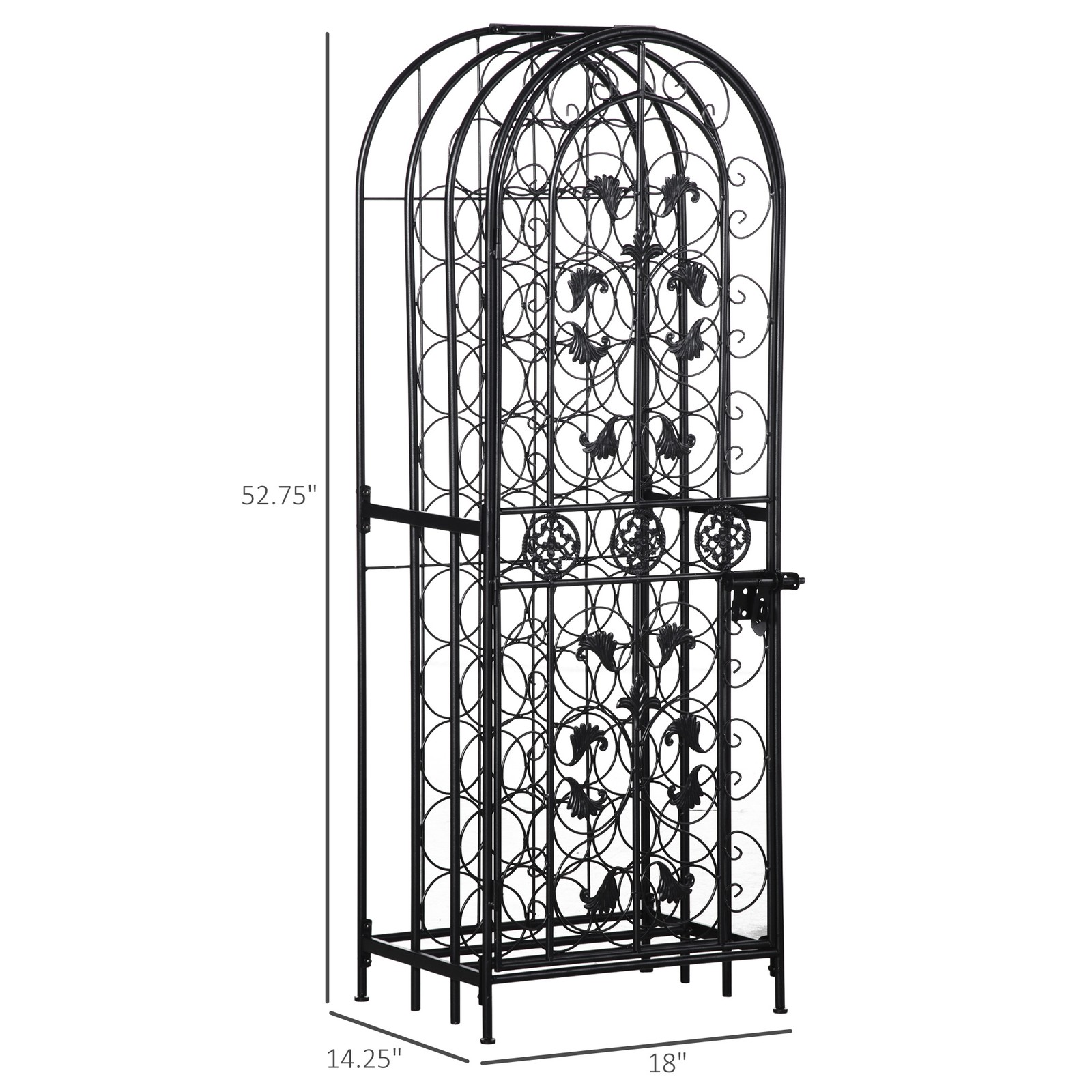 Free Standing Wine Rack 45 Bot - Home Bar Stand ulasan dan harga
