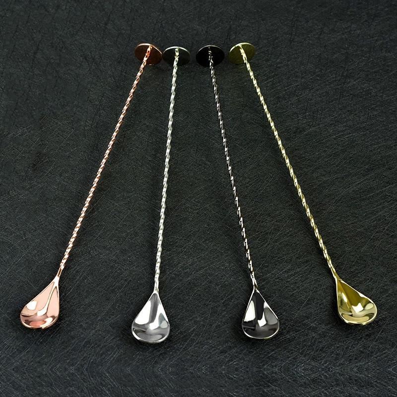1Pcs Cocktail Bar Spoon Stainl - Bar Spoon Twisted ulasan dan harga