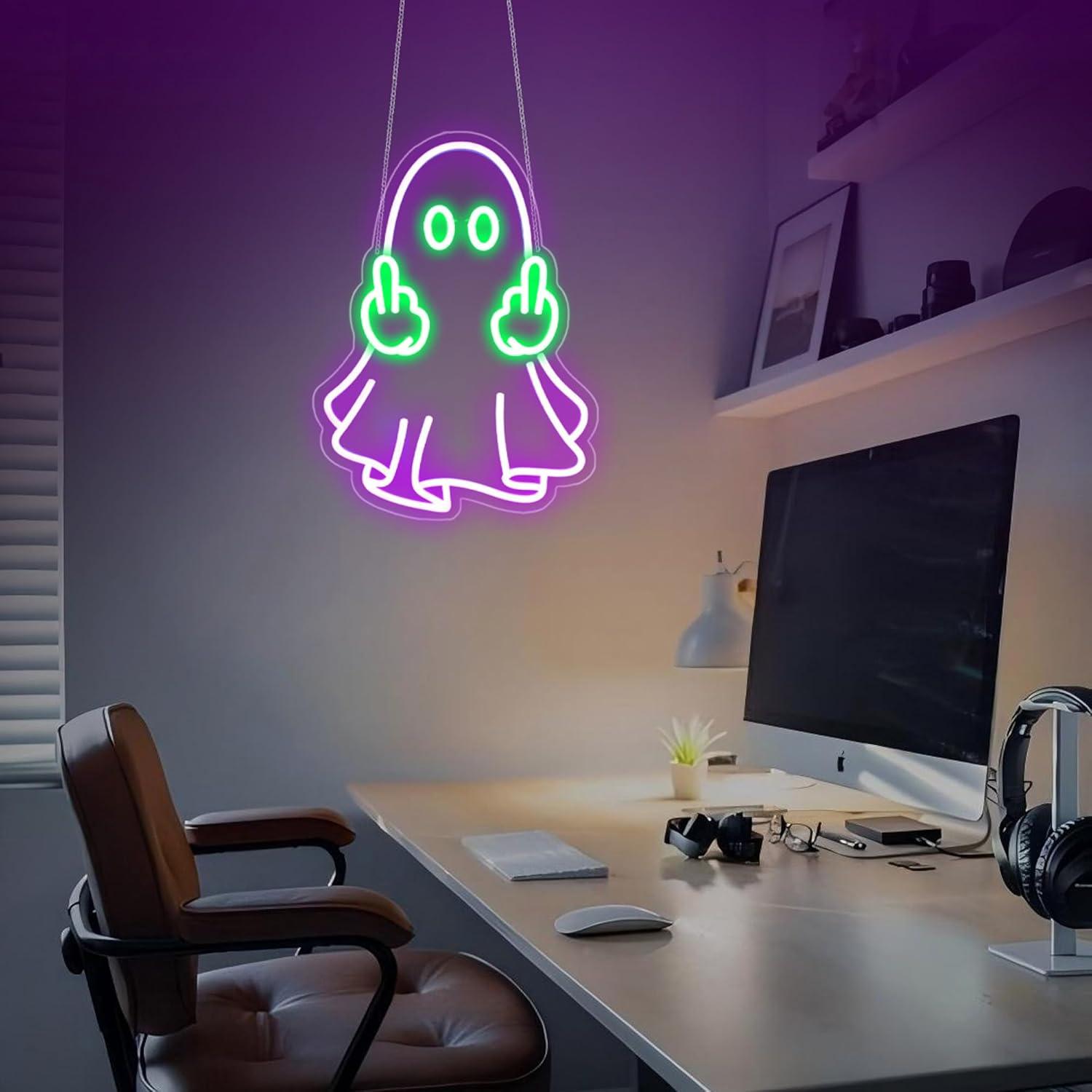 Ghost Neon Sign USB Powered LE - Home Bar Signs ulasan dan harga
