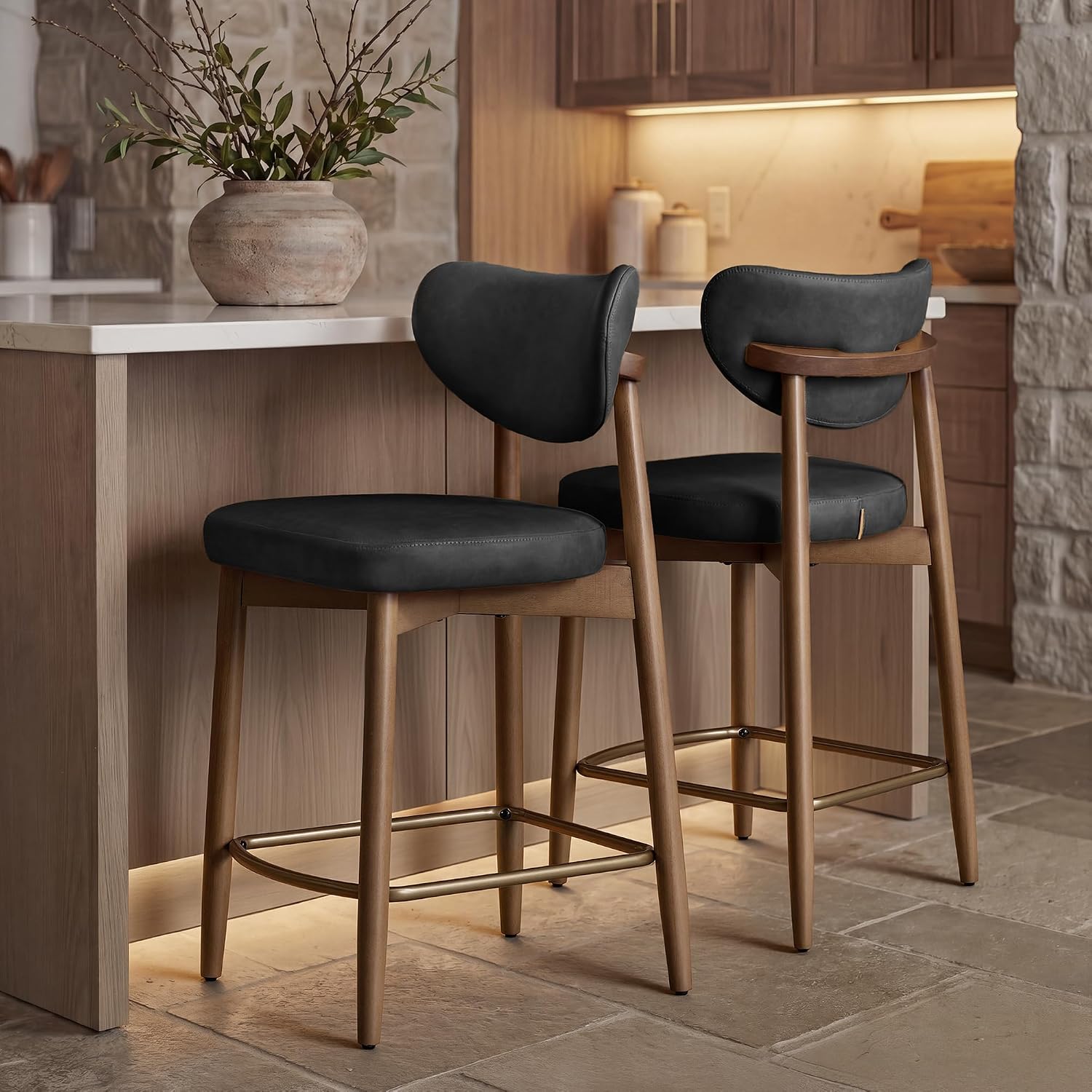 Mid Century Modern Wooden Bar  - Home Bar Seating ulasan dan harga