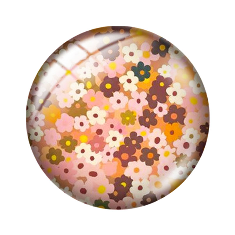 Retro Floral12/18/20/25mm glas - Old Fashioned Glass ulasan dan harga