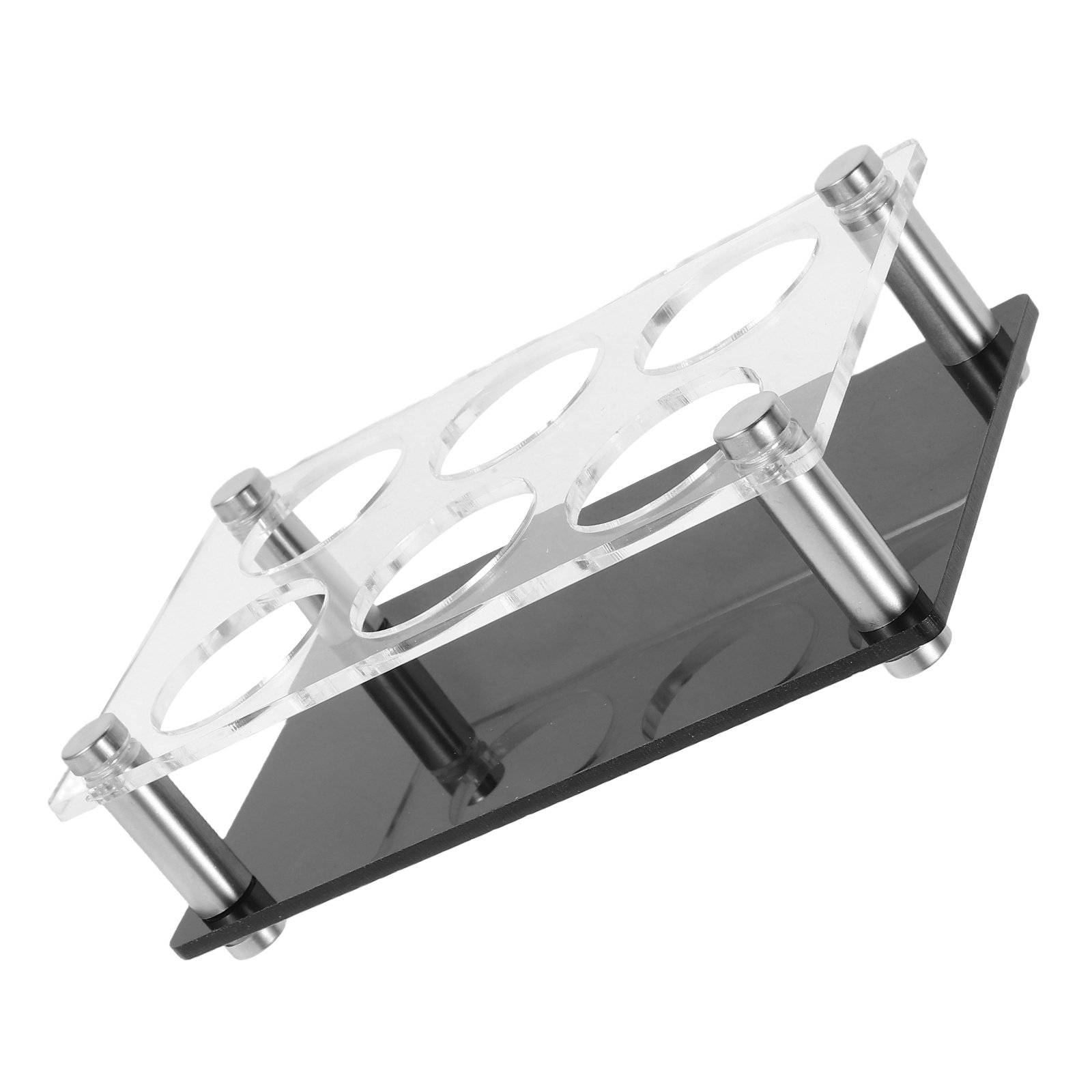 Shot Glass Holder 6 Holes Clea - Home Bar Stand ulasan dan harga