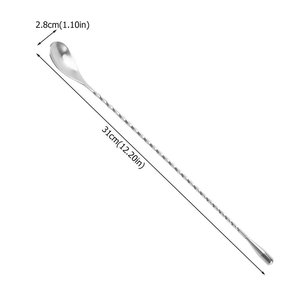 Long Stirring Spoon Stainless  - Bar Spoon Twisted ulasan dan harga
