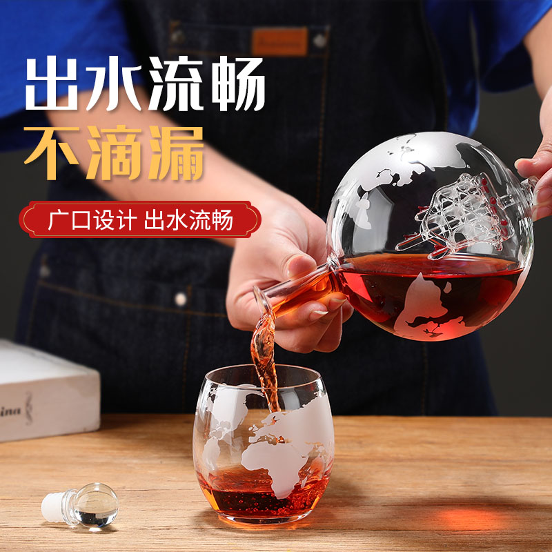 Globe sparkling wine glass bot - Decanter Globe Set ulasan dan harga