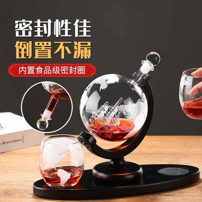 Globe sparkling wine glass bot - Decanter Globe Set ulasan dan harga