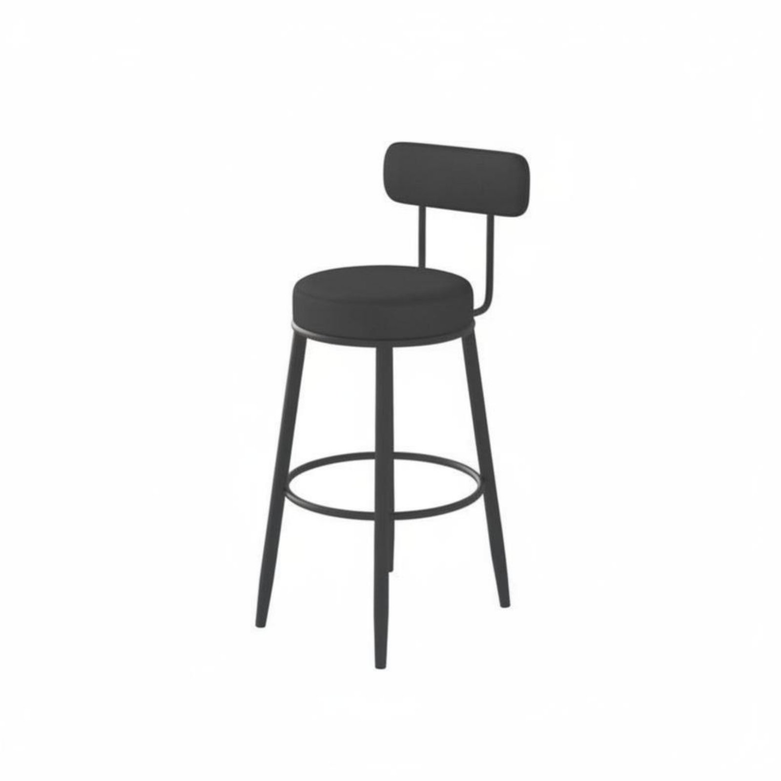 Upholstered Stool with Low Rea - Home Bar Seating ulasan dan harga