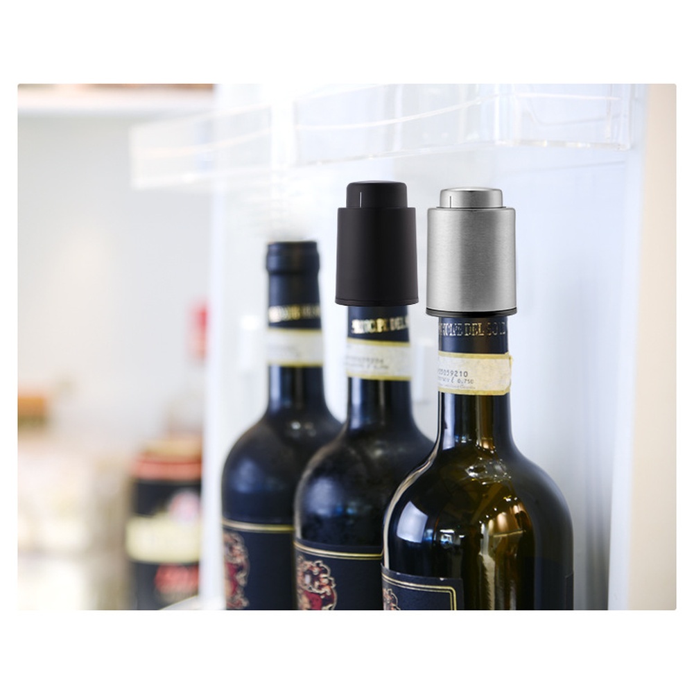 Presstype ABS Wine Stopper wit - Wine Preservation Pump ulasan dan harga