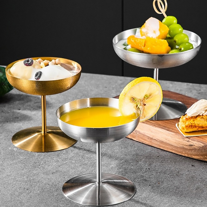 Stainless Steel Ice Cream Cup  - Home Bar Supplies ulasan dan harga