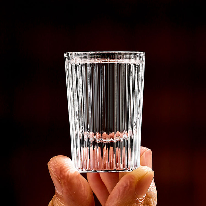 6pcs Set 20ml Striped Foreign  - Old Fashioned Glass ulasan dan harga